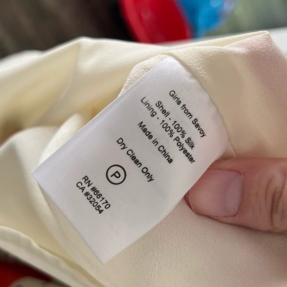 Anthropologie Dress Women’s 2 Girls from Savoy Floral 100% Silk Fit & Flare - Picture 5 of 5